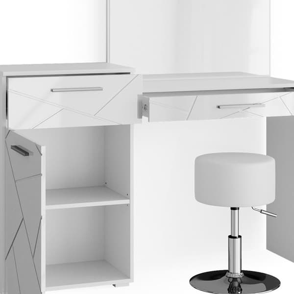 Sminkbord (spegelpall) Vicco Little Irma vit
