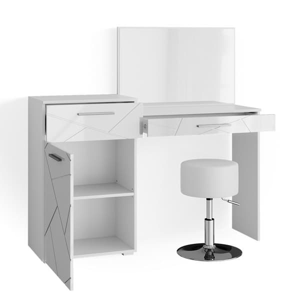 Sminkbord (spegelpall) Vicco Little Irma vit