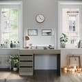 Miniatyrbild 4 av 6: Vicco Sherry sminkbord, Greige, 120 cm med LED-spegel