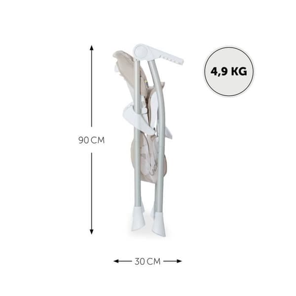 Hauck Sit n Fold Barnstol - Beige - Unisex - Baby - 12 månader - 15 kg - 3 år - Justerbar
