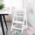 Miniatyrbild 2 av 6: ROBA Sit Up Flex Convertible Barnstol - Användbar upp till tonårsstol - White Wood