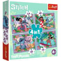 Miniatyrbild 1 av 5: Trefl Disney Stitch 4in1 pussel 35-70 bitar