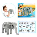 Miniatyrbild 1 av 6: Toi-toys 3D Pussel Elephant Junior 31,5 Cm Foam Grey 75-bitar