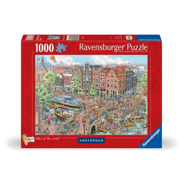 Ravensburger Puslespil Fleroux Amsterdam 1000 brikker