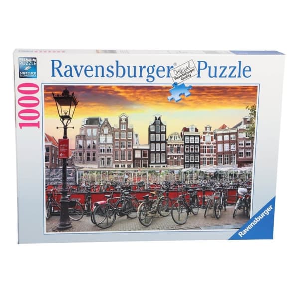 Ravensburger Puslespil Amsterdam Cykelparkering 1000 stykker