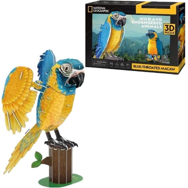 National Geographic 3D Puslespil Macaw 94 brikker