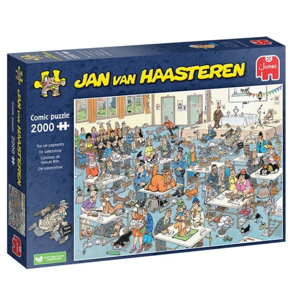 Jumbopuslespil Jan Van Haasteren The Cat Show 2000 stykker