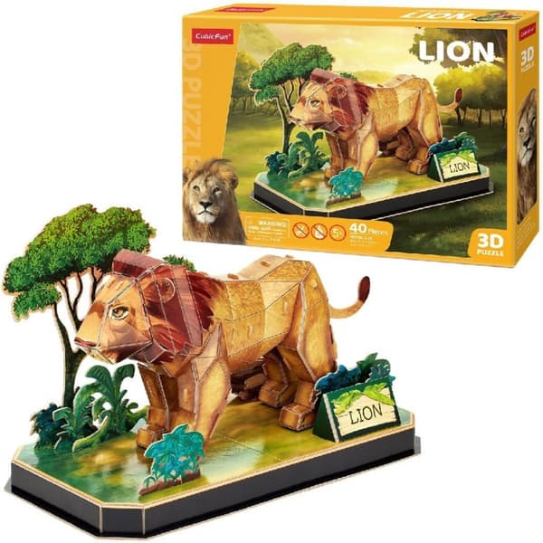 Cubic Fun 3D Pussel Lion 40 bitar
