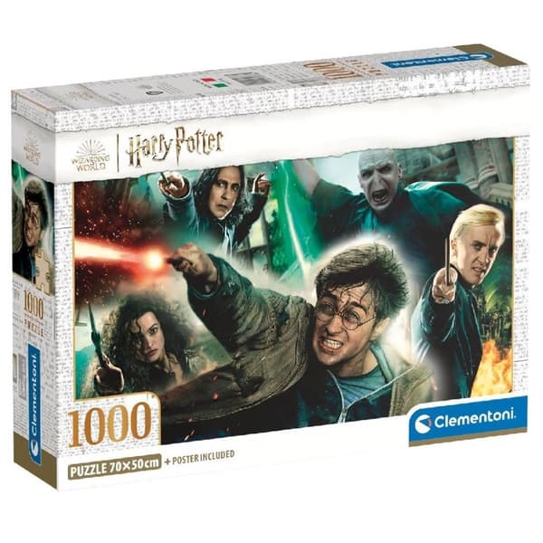 Clementoni puslespil Harry Potter 1000 brikker + plakat