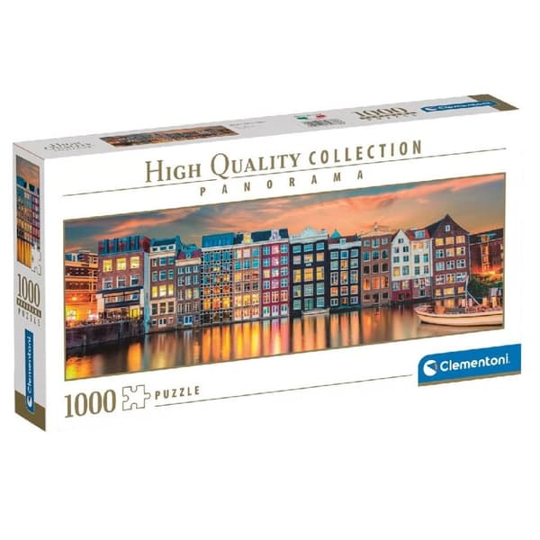 Clementoni High Quality Collection Panorama Puslespil Bright Amsterdam 1000 stykker