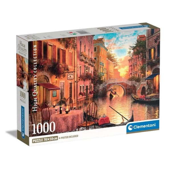 Clementoni högkvalitativ samling pussel + affisch Venedig 1000 stycken