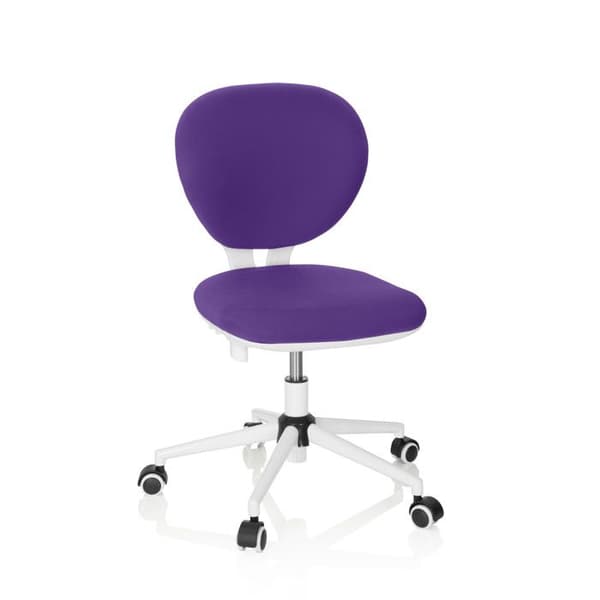 Svängbar stol för barn - hjh OFFICE - KID VIVO - Lila - Tyg