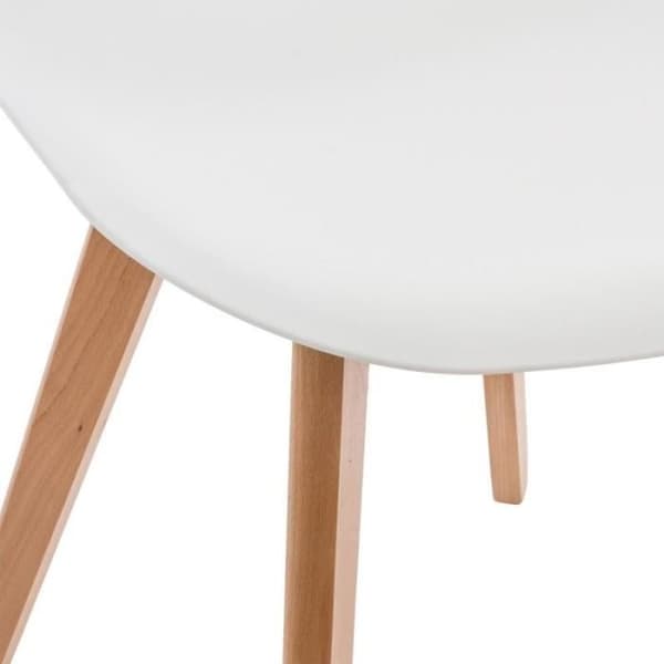 Förpackning med 4 Barnstolar "Skandinavisk" 58cm Vit