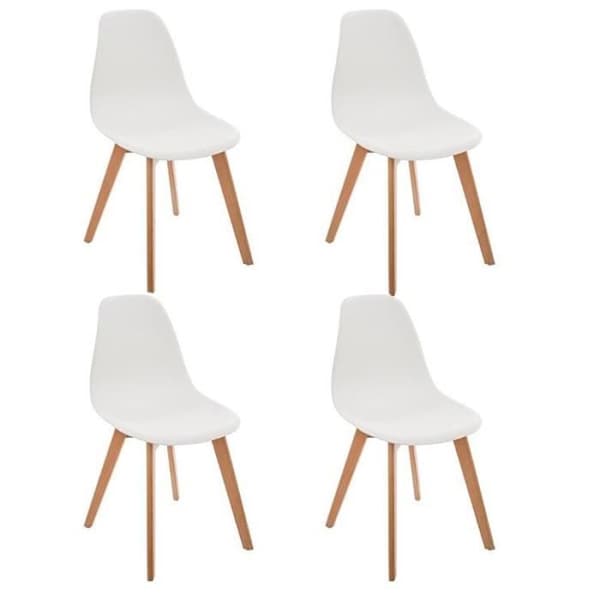 Förpackning med 4 Barnstolar "Skandinavisk" 58cm Vit