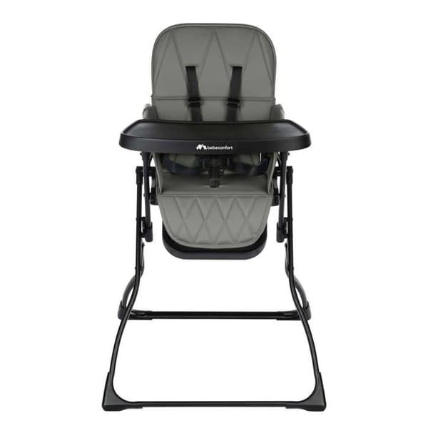 BEBECONFORT LILY Hög stol för barn, ultra kompakt och lätt, optimal komfort, från 6 månader till 3 år, upp till 15 kg, Mineral Gray