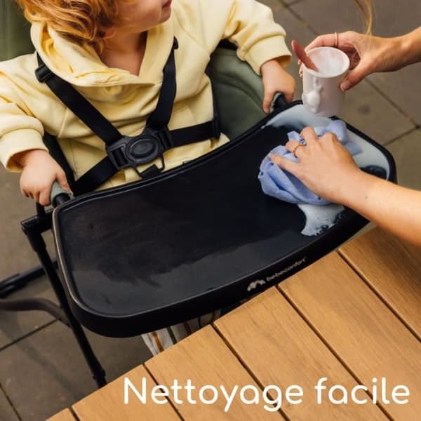 BEBECONFORT LILY Barnstol för baby, ultra kompakt och lätt, optimal komfort, från 6 månader till 3 år, upp till 15 kg, Mineralgrön