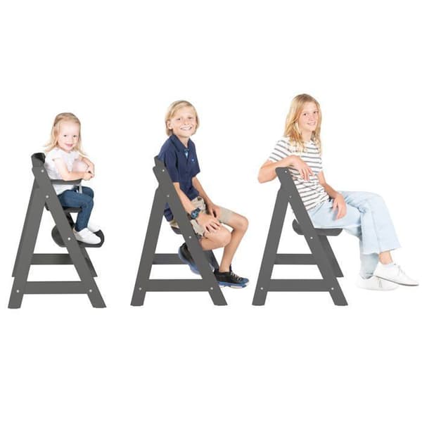 ROBA Sit Up Flex Skalbar barnstol - Kan användas upp till en tonårsstol - antracitträ