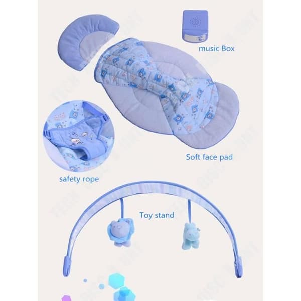 TD® Vibrationsgungstol för barn Baby Rocker Recliner för 3 månader till 36 månader 64cm*55cm*30cm