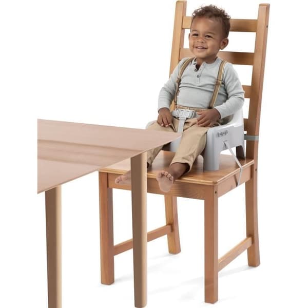 Lärande matstol - INGENUITY - Twist & Dine tallrik - Höjare - Barn från 6 månader till 3 år - Orange och blå