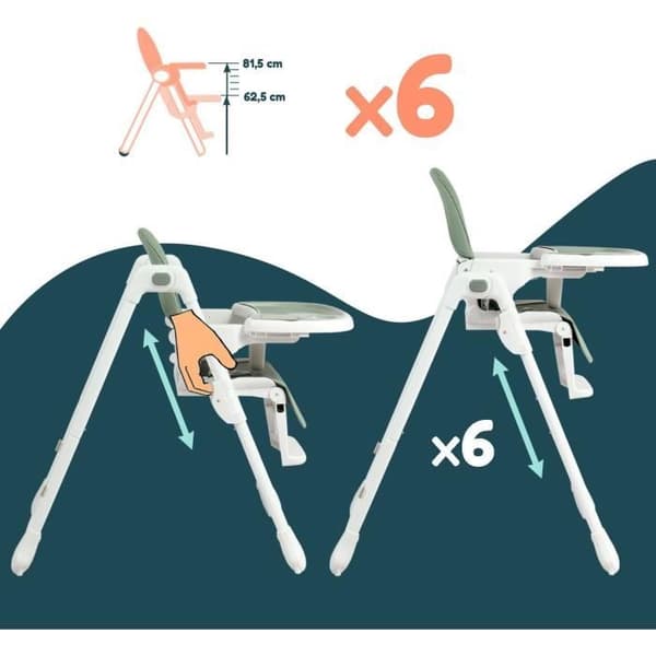 Barnstol - LOOPING - CH100VT - Flerläge