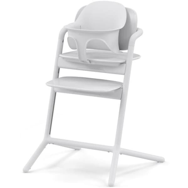 CYBEX - Justerbar barnstol - 3 i 1-pack - LEMO 2 - Vit - Justerbar i höjd och djup - Babyset ingår