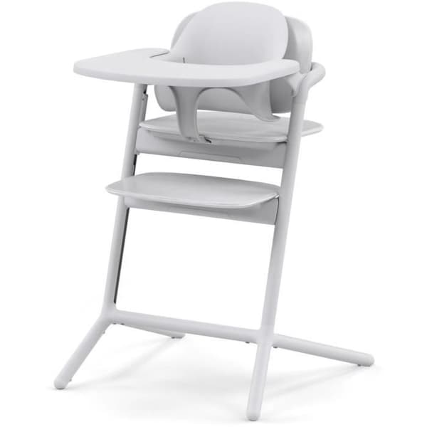CYBEX - Justerbar barnstol - 3 i 1-pack - LEMO 2 - Vit - Justerbar i höjd och djup - Babyset ingår