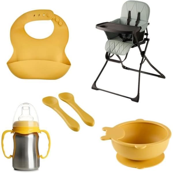 Pack hopfällbar hög stol - THERMOBABY - HANDY - Komplett och designad måltidskit