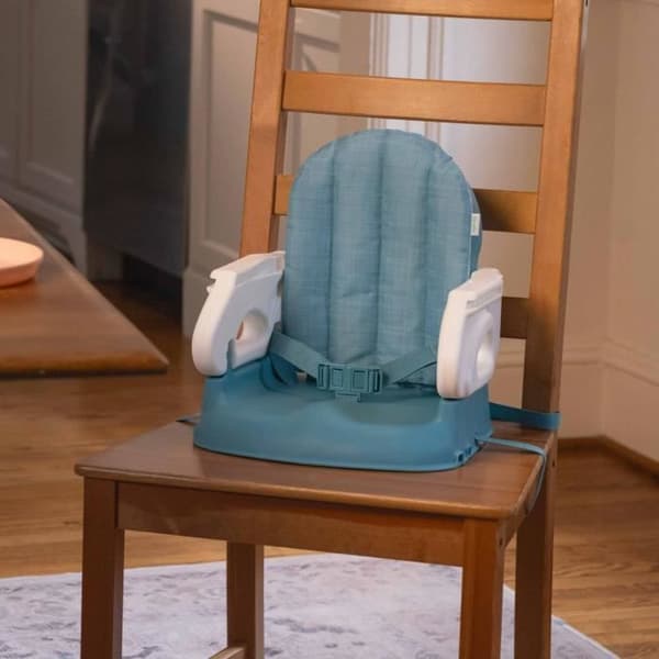 INGENUITY Deluxe hopfällbar stolshöjare Turquoise, nomad med bräda och remmar inkluderade