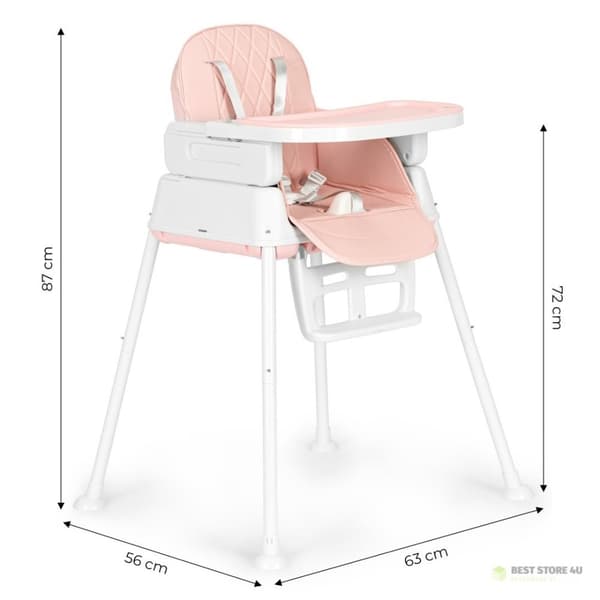 3-i-1 foldbar babymadstol ECOTOYS