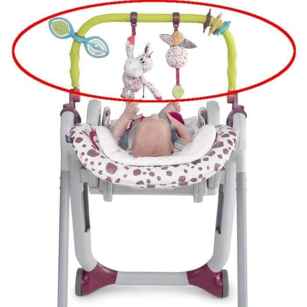 CHICCO ONLY Play bar och reducerkudde för Polly Progres5 och Polly 2 Start barnstolar