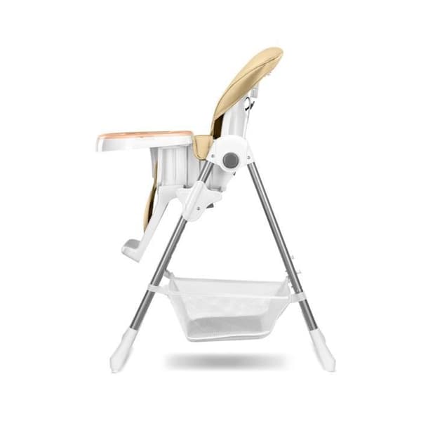 LIONELO Linn Plus - Skalbar barnstol - Fällbar - Kompakt - Justerbar höjd - Från 6 månader till 3 år (15kg) - Beige