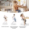 Miniatyrbild 2 av 4: Kinderkraft 3-i-1 barnstol ENOCK - skalbar och ergonomisk - Vit
