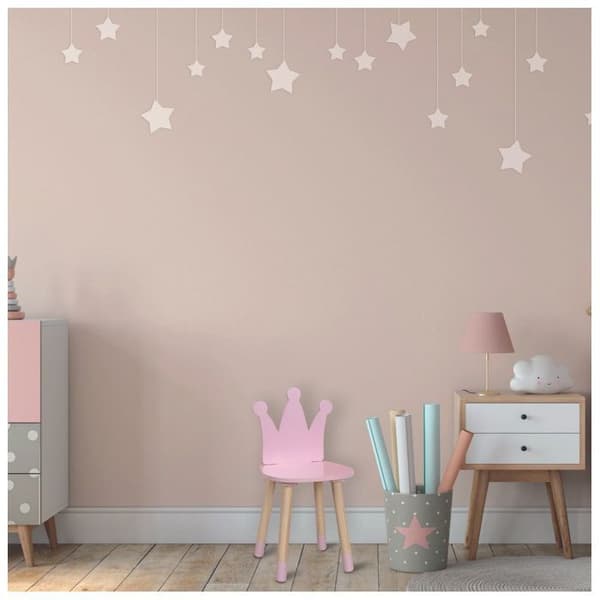 Krona stol - Barn - 28 x 28 cm x H 54 cm - Rosa