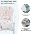 Miniatyrbild 4 av 4: KINDERKRAFT YUMMY rosa justerbar barnstol - För babyflickor från 6 månader till 3 år - Fällbar och bekväm