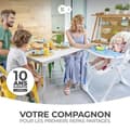 Miniatyrbild 2 av 4: YUMMY barnstol - KINDERKRAFT - Flerfärgad - Justerbar - Avtagbar hylla - Hjul