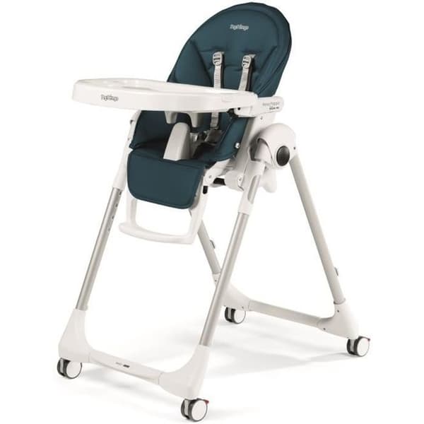 PEG PEREGO Barnstol i flera lägen Prima Pappa Follow Me Petrolio - Blå