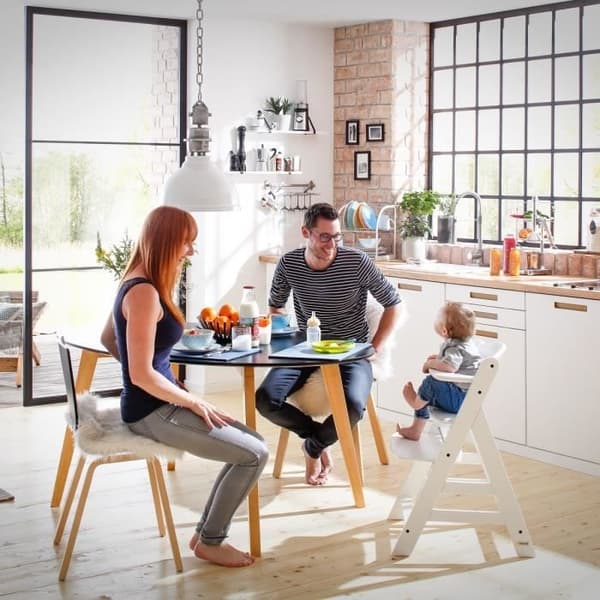 HAUCK Highchair Wooden Baby Evolutionary Alpha + / grey