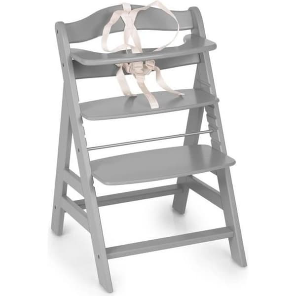 HAUCK Highchair Wooden Baby Evolutionary Alpha + / grey