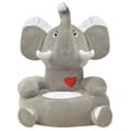 Miniatyrbild 2 av 2: Barnstol i plysch elefant grå