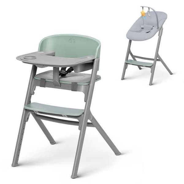 4 in 1 Kinderkraft Livy barnstol + Transat Calmee Olivgrön