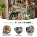 Miniatyrbild 3 av 4: KINDERKRAFT FOLDEE hopfällbar barnstol - Justerbar - Rosa - För bebisar från 6 månader till 3 år