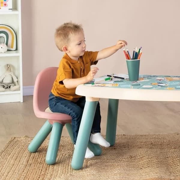 Little Smoby - Barnstol rosa - Blåsta ben - Inomhus och Utomhus - Anti-UV