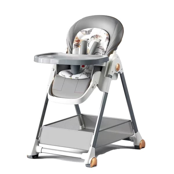 Babystol för matning, ergonomisk komfort, lätt att rengöra,CZY-GRÅ