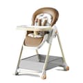 Miniatyrbillede 1 af 2: Baby højstol, justerbar højde, anti-kvælningsdesign,KHAKI