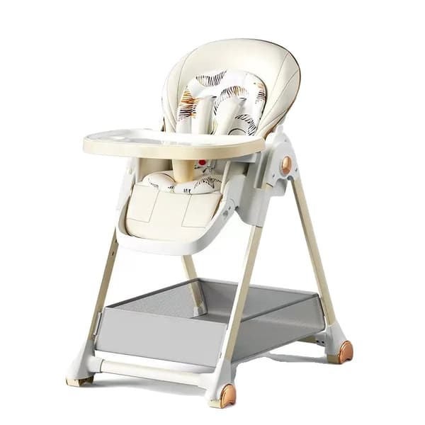 Babystol, Justerbara positioner, Lätt att rengöra,820-VIT