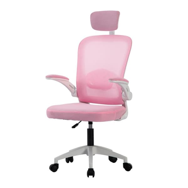 Sevencomfort - Ergonomisk lärande stol med justerbart ryggstöd - Höj- och sänkbar - Klarar 200KG - Rosa