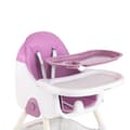Miniatyrbild 3 av 5: K IKIDO Hög stol för baby 2 i 1, justerbar hopfällbar hög stol med matbord - Från 6 månader till 3 år - Lila