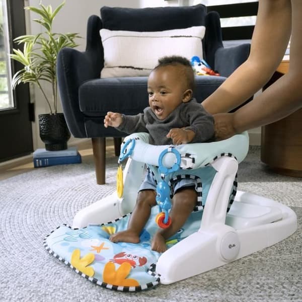 BABY EINSTEIN Lärande barnstol -OPUS OCH NEPTUNE- ger stöd till baby, 2 sittpositioner, aktivitetsbricka