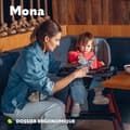 Miniatyrbild 2 av 4: Mona barnstol justerbar skandinavisk stil - Svart Grå - LIONELO - Skalbar - 6 månader - 75 kg