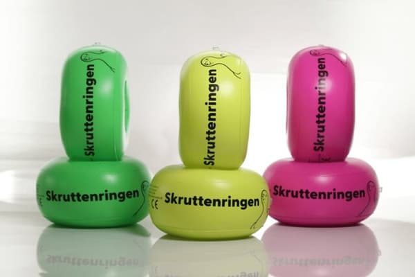 Skruttenringen Armpuffar Armringar, Rosa, Grön och Gul Grön
